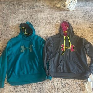 2 under armor sweat shirts